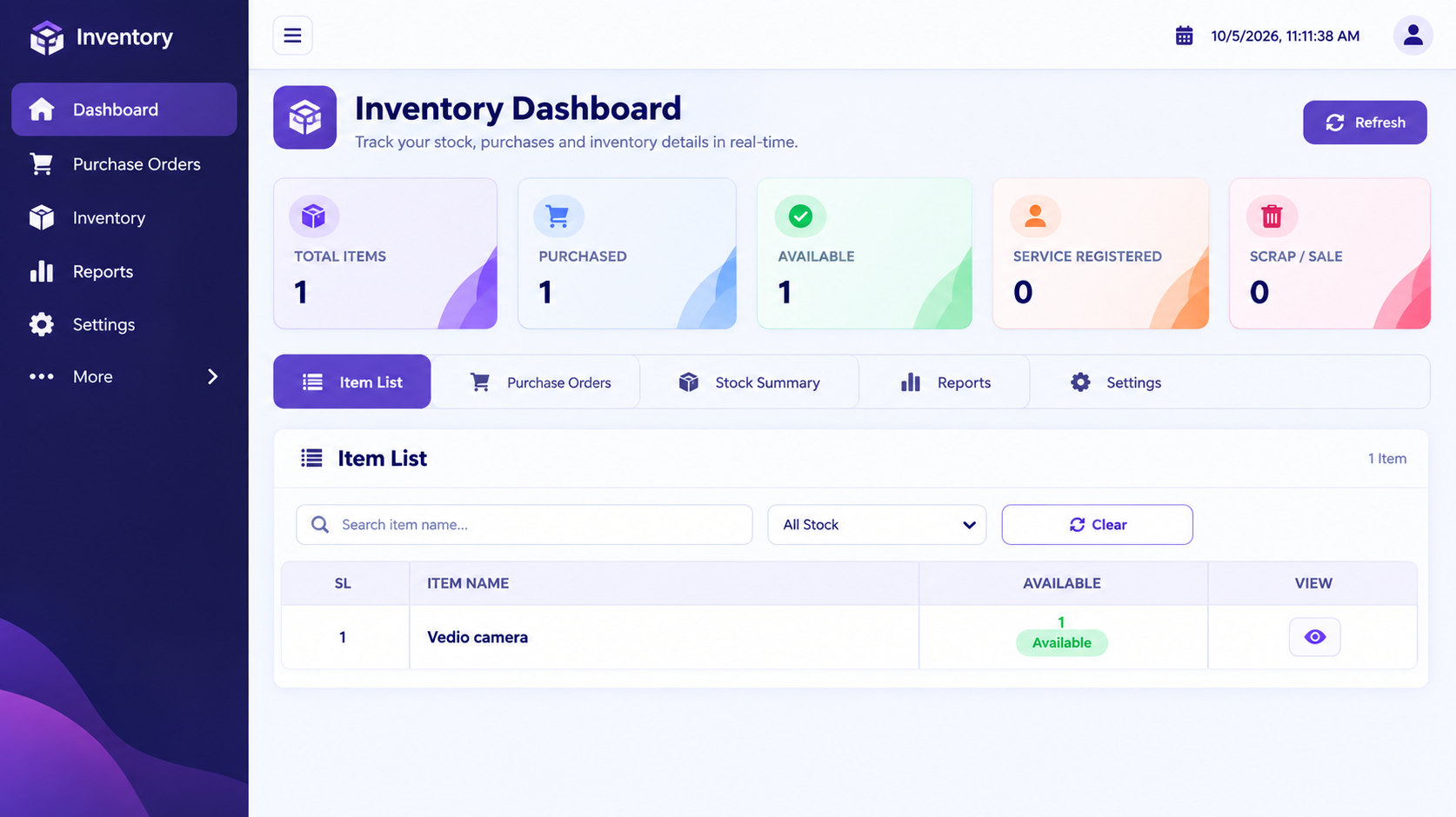Inventory Management System